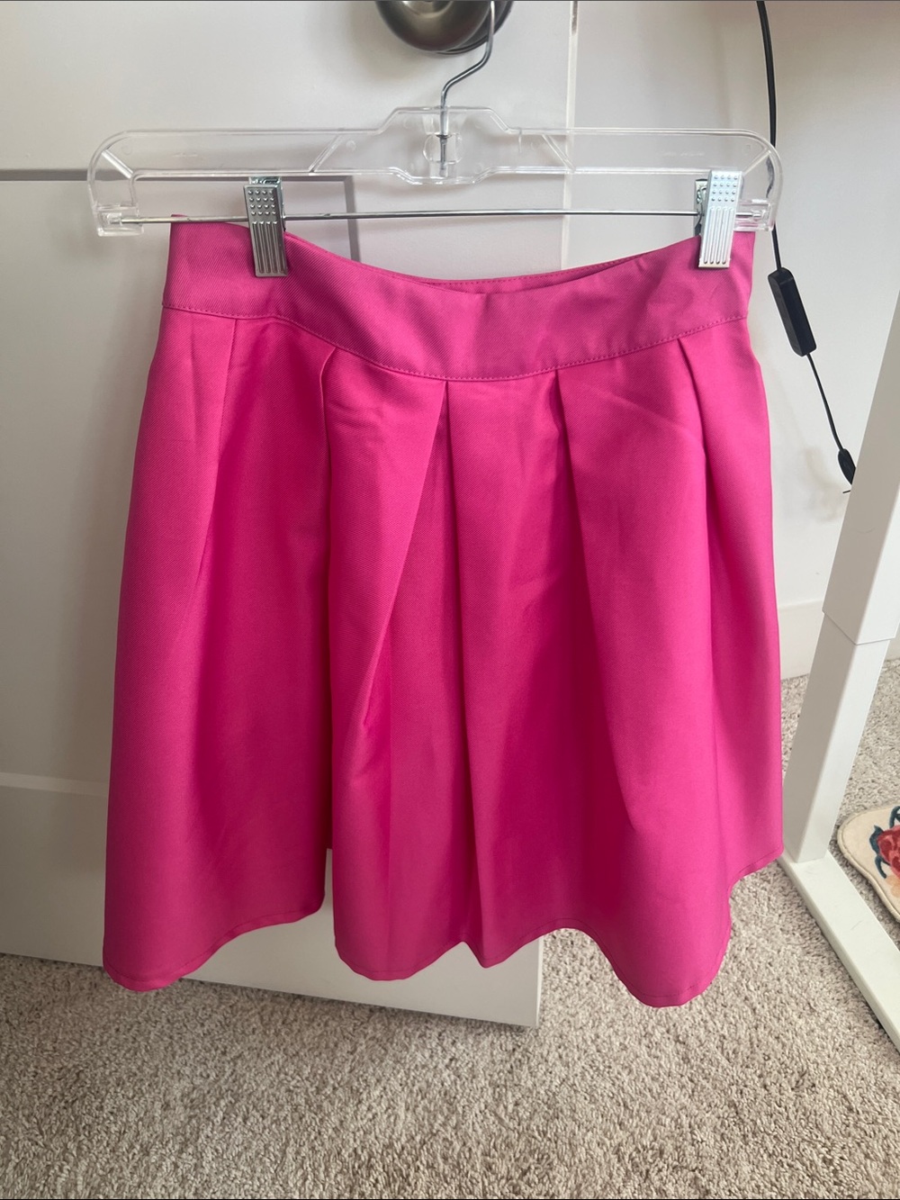 Face Face pink pleated a line skirt small
